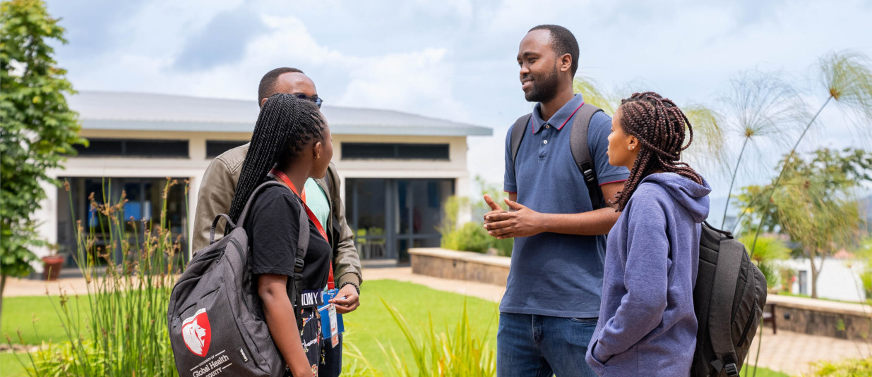Diverse group of students from around the world
